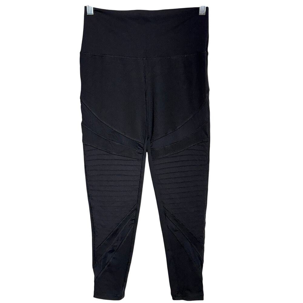 Aerie Black "Moto" Style Legging, Women's Size M